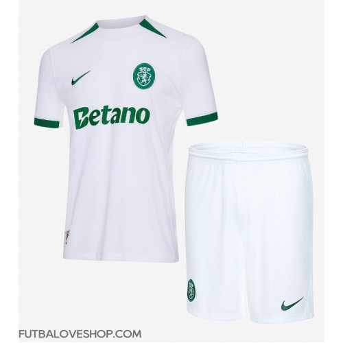 Dres Sporting CP Preč pre deti 2024-25 Krátky Rukáv (+ trenírky)